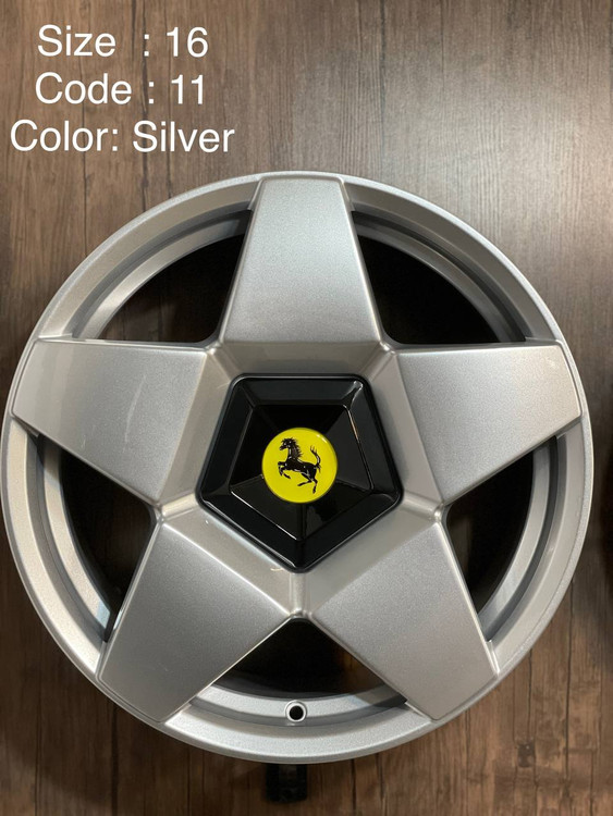 رینگ اسپرت سایز ۱۶ نقرهای (مدل فراری)