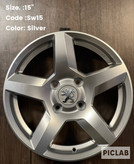 رینگ فابریک سایز ۱۵ شمشیری نقرهای