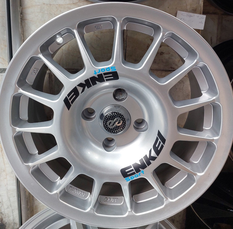 رینگ اسپرت سایز ۱۶ (۴×۱۰۸) نقرهای مدل ENKEI