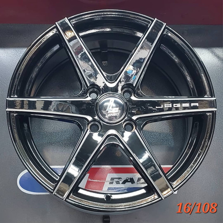 رینگ اسپرت سایز ۱۶ (۱۰۸×۴) مشکی لنزو