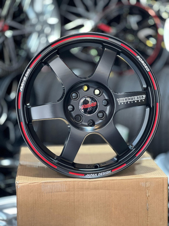 رینگ اسپرت سایز ۱۶ (۱۰۸-۱۰۰×۸) مشکی مات RAYS