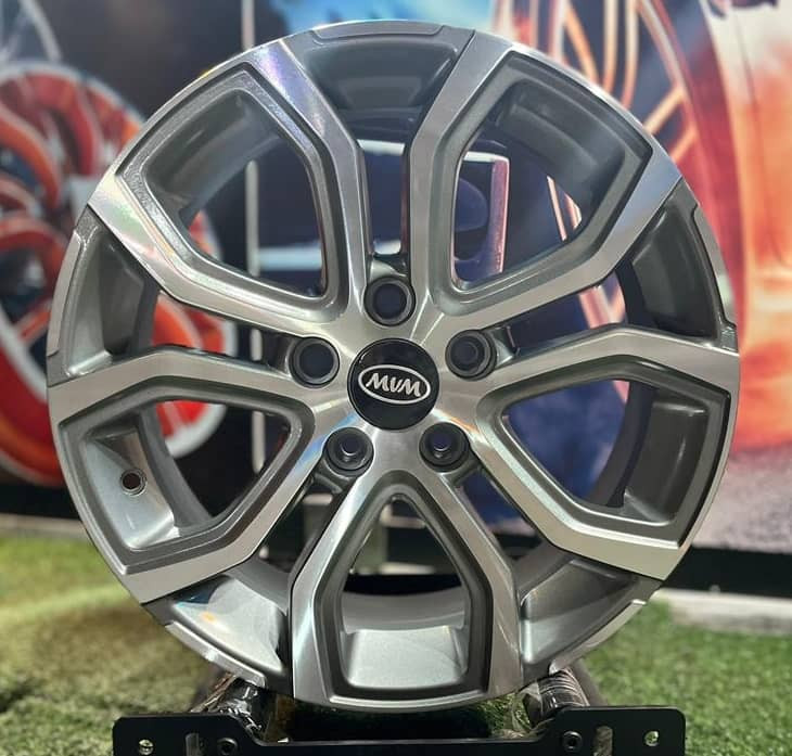 رینگ فابریک سایز ۱۶ رخ دودی MVM X22