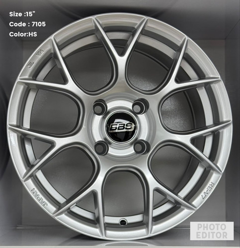 رینگ اسپرت سایز ۱۵ (۱۰۸×۴) نقرهای BBS ۷۱۰۵