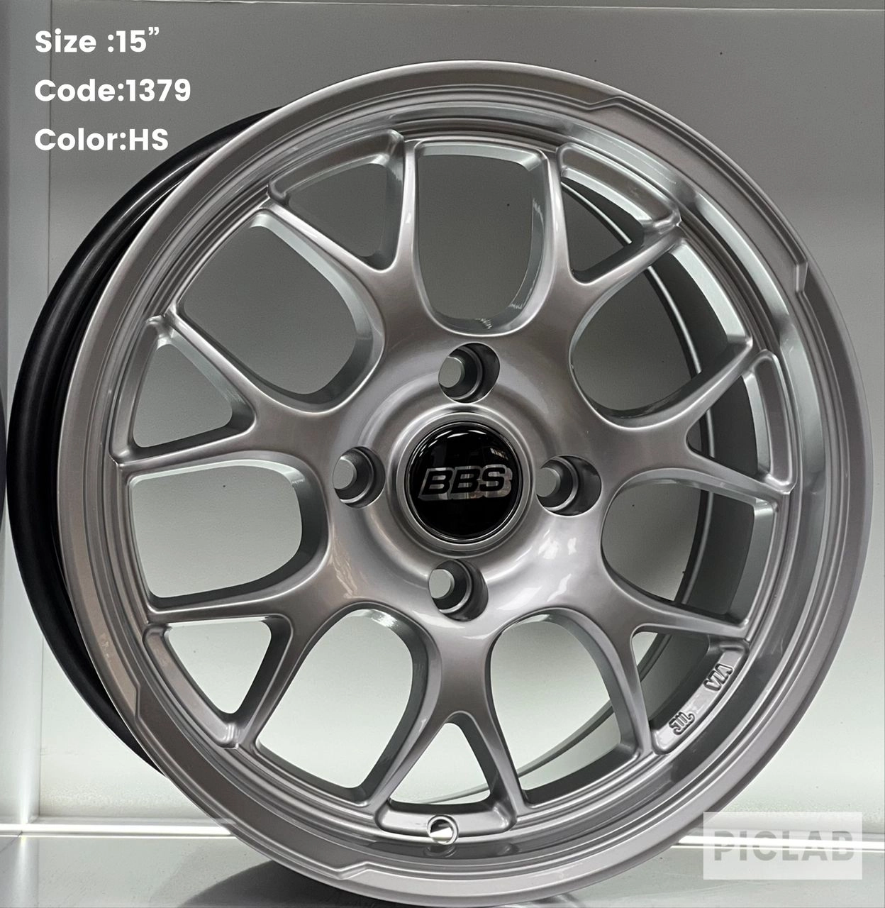 رینگ اسپرت سایز ۷×۱۵ (۱۰۸×۴) BBS نقره‌ای