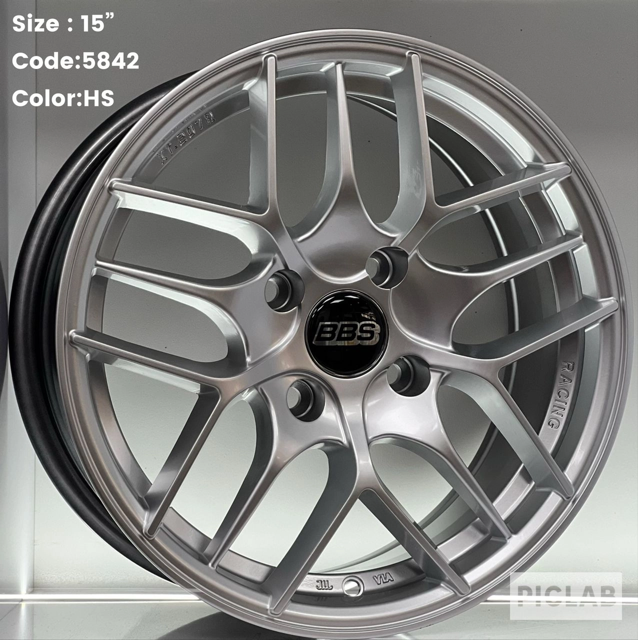 رینگ اسپرت سایز ۷×۱۵ (۱۰۸×۴) BBS نقره‌ای
