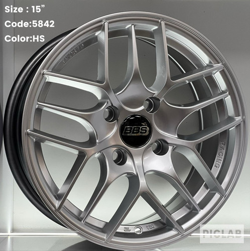 رینگ اسپرت سایز ۷×۱۵ (۱۰۸×۴) BBS نقرهای