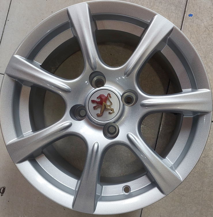 رینگ فابریک سایز ۱۵ (۱۰۸×۴) نقرهای ۷ پر R52