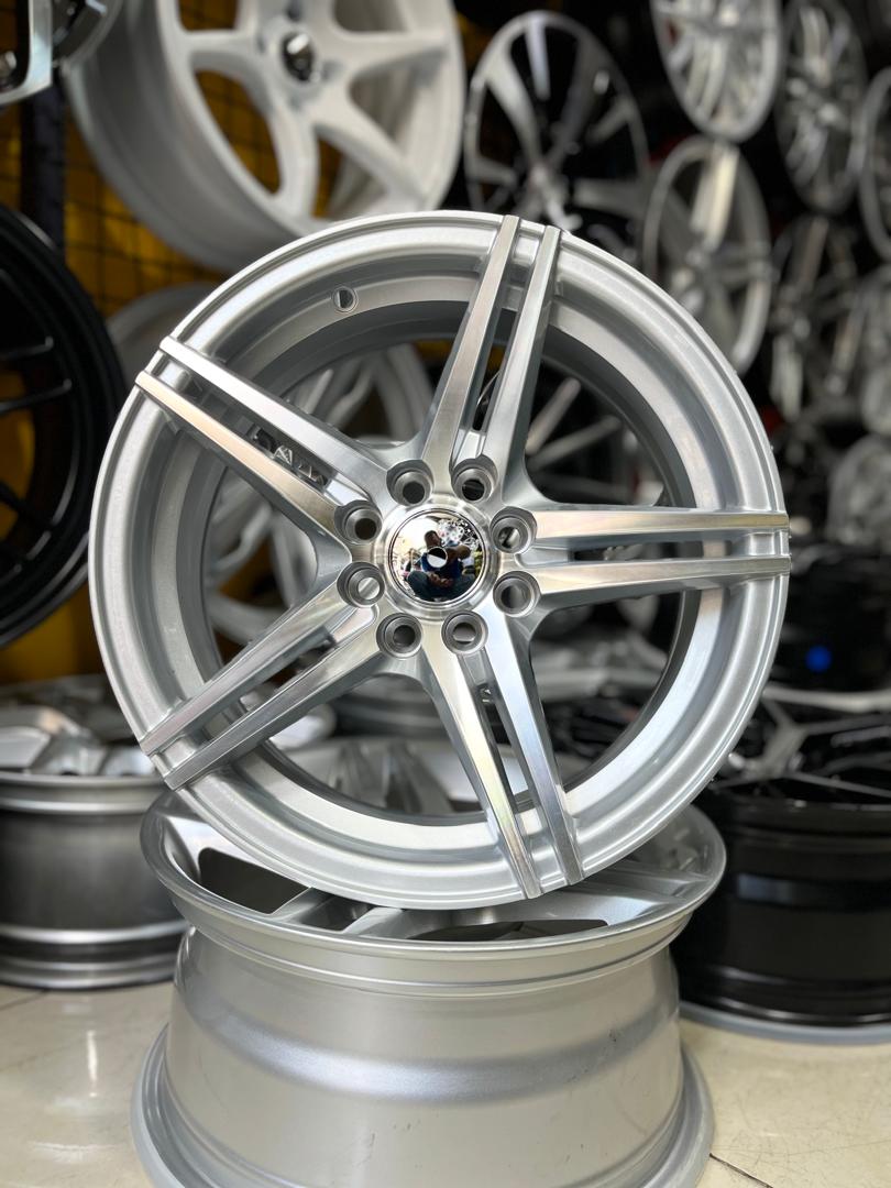 رینگ اسپرت سایز ۱۵ ×۷ (۱۰۸-۱۰۰×۸) نقره ای