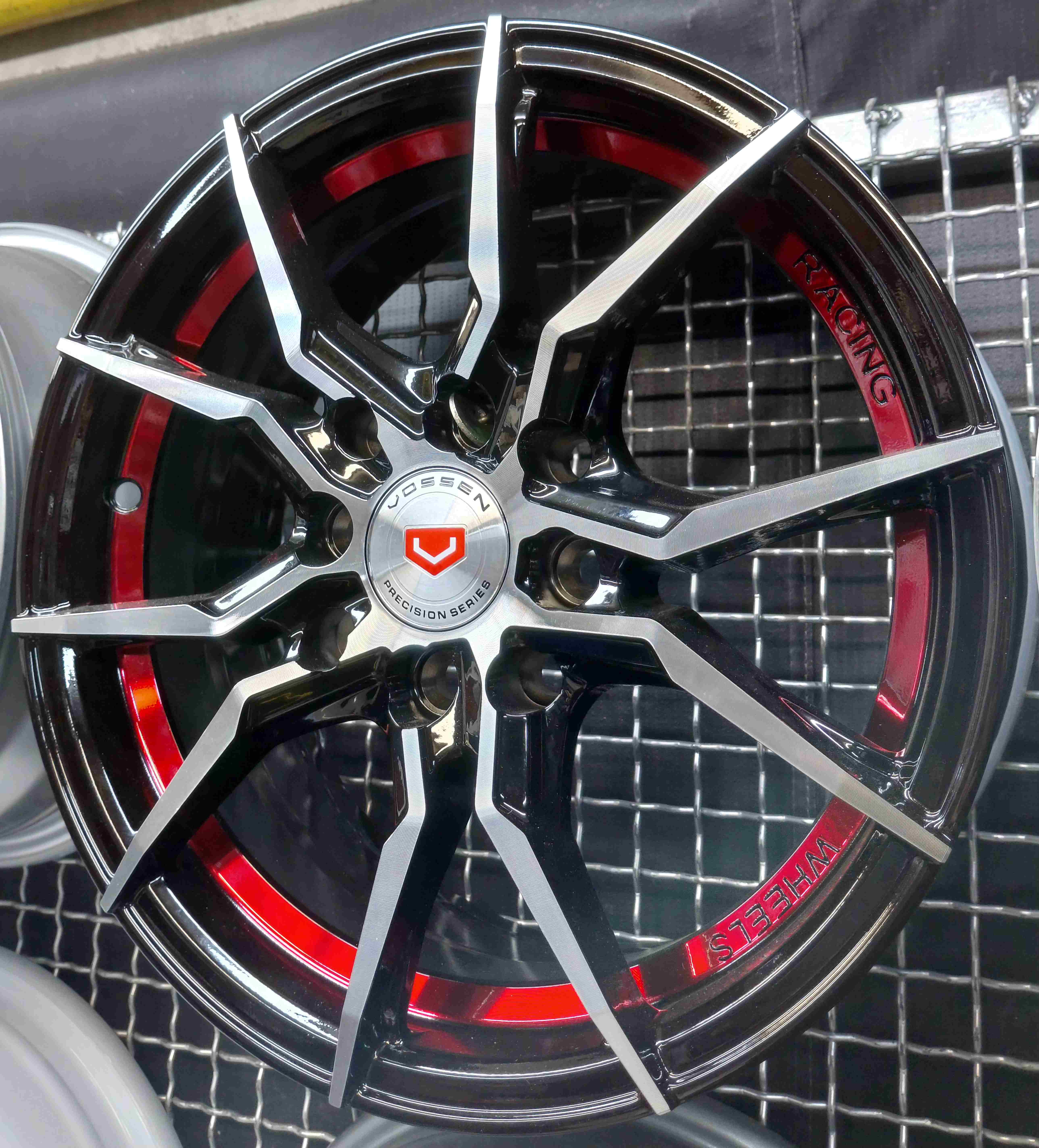 رینگ اسپرت سایز 14×6 (114-100×8) ووسن رخ مشکی، کوییک،ساینا