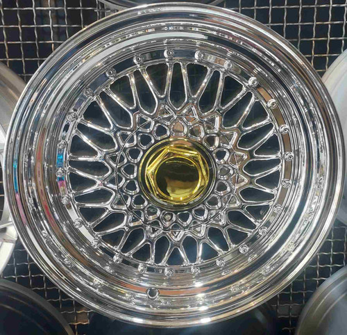 رینگ اسپرت سایز ۱۶×۷ (۱۰۸×۴) کروم زنبوری BBS