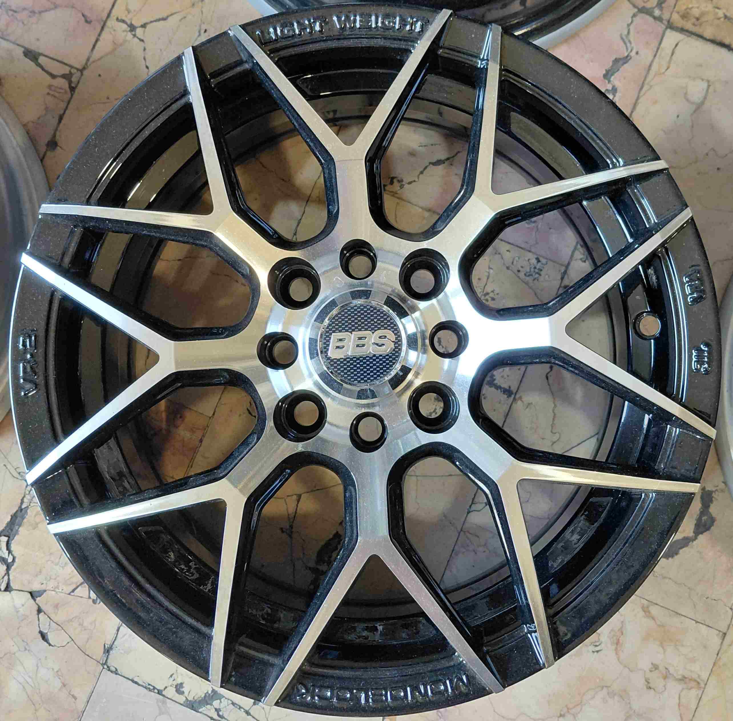 رینگ اسپرت سایز ۱۴×۶ (۱۰۸-۱۰۰×۸) رخ مشکی BBS